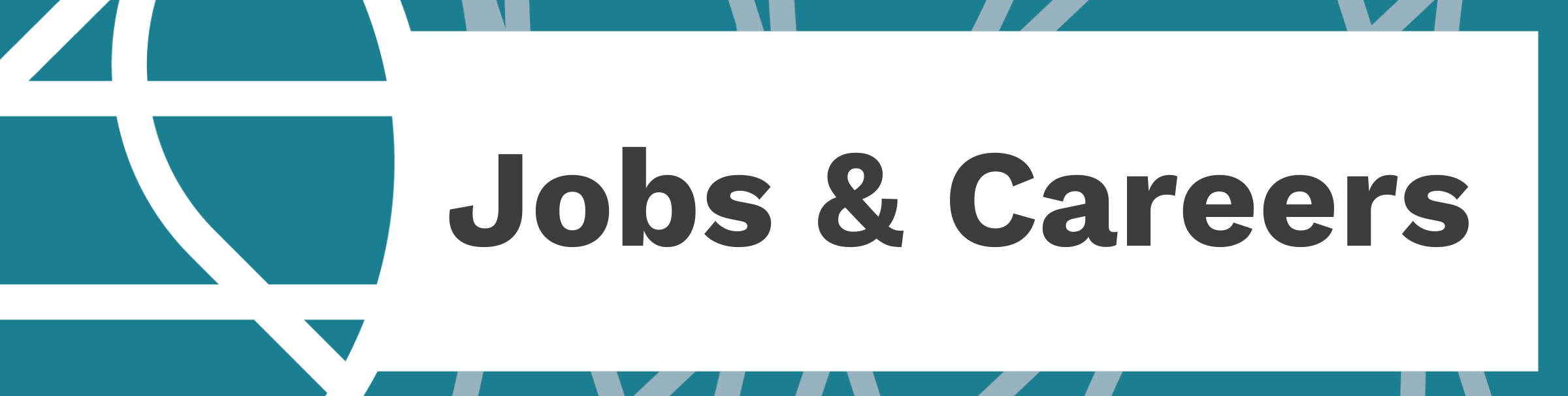 Library logo frame in teal with text "jobs and careers"
