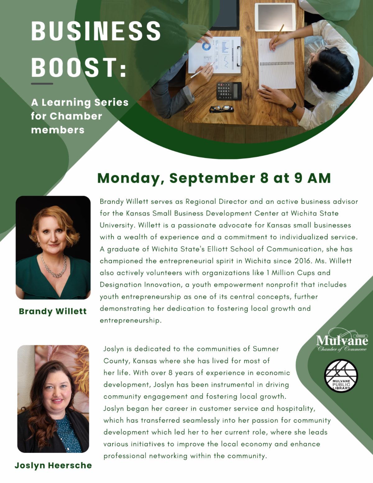 Flier for business boost in September
