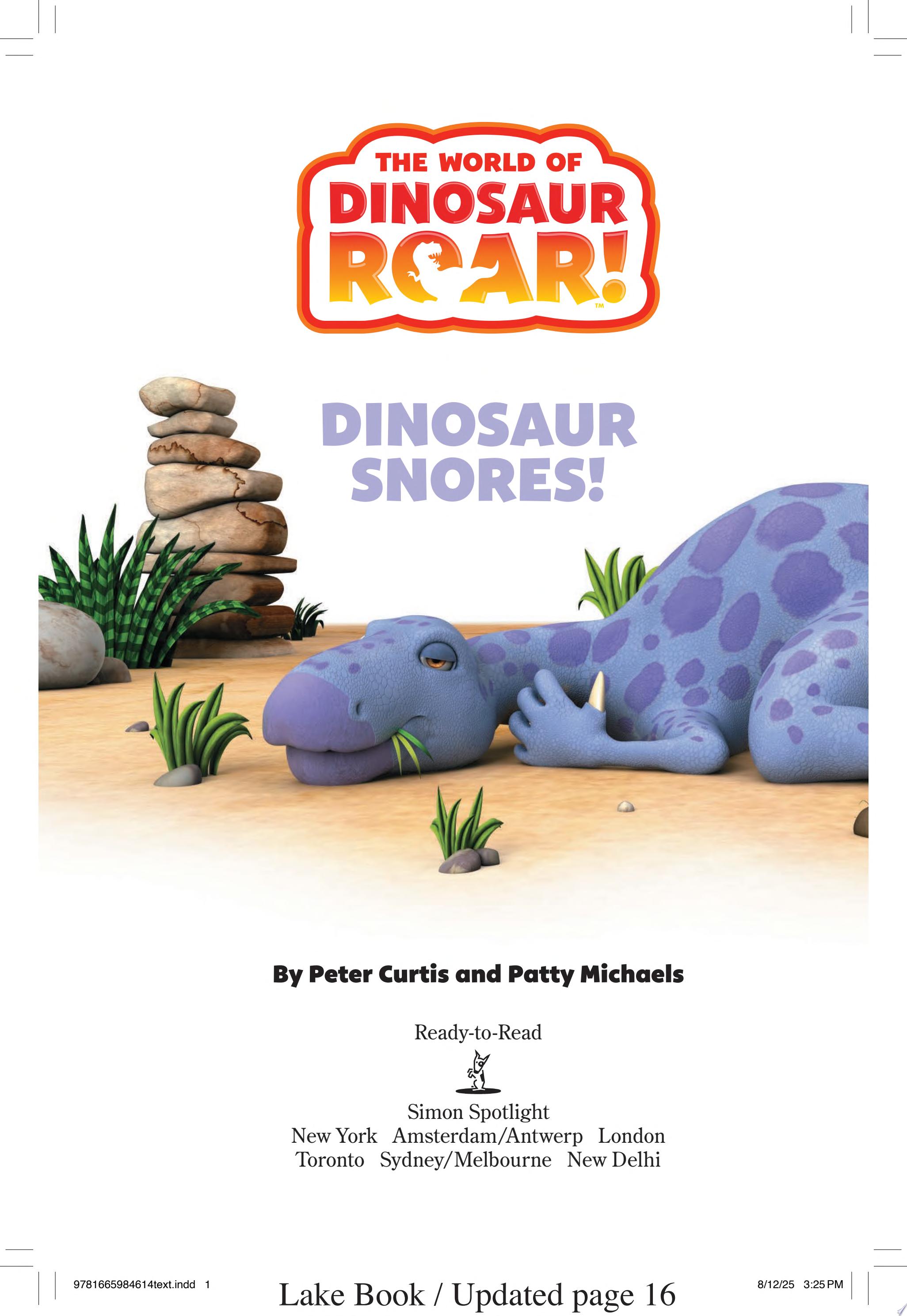 Image for "Dinosaur Snores!"