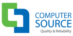 Computer source logo blue and green
