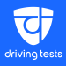 Driving tests logo blue