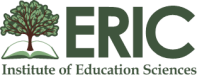 Education Resource Information Center logo tree growing out of book