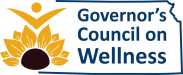 Governor's Council on Wellness state of Kansas and sunflower logo