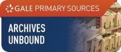 Gale Archives Unbound logo blue and orange