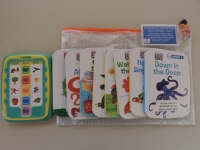MeReader sounds tablet with 6 books