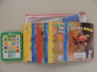 MeReader sounds tablet with 6 books