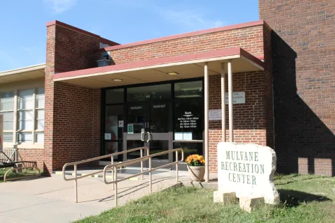 Mulvane Rec Center Red brick building