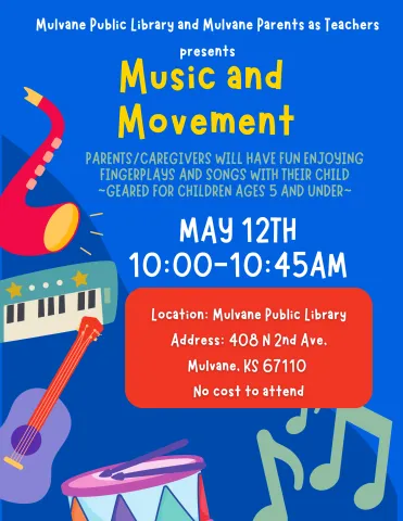 Music and Movement flyer May 12 2025