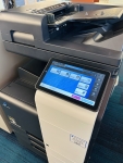 Black Printer with Option Screen Lit Up